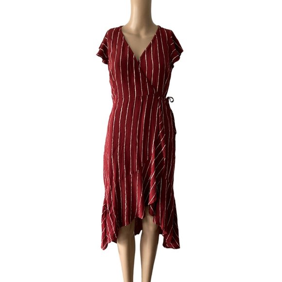 Abercrombie It's A Real Wrap Dress Hi-Low in Size S - Picture 2 of 9